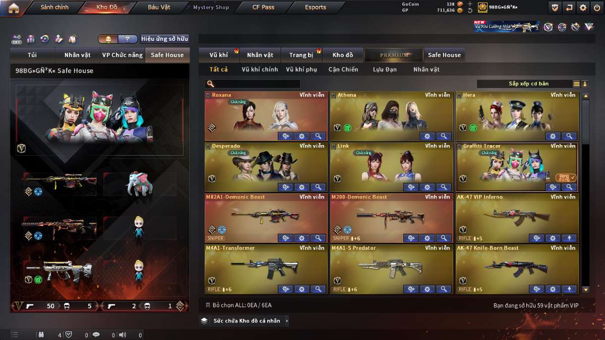 shop acc cf uy tin gia re